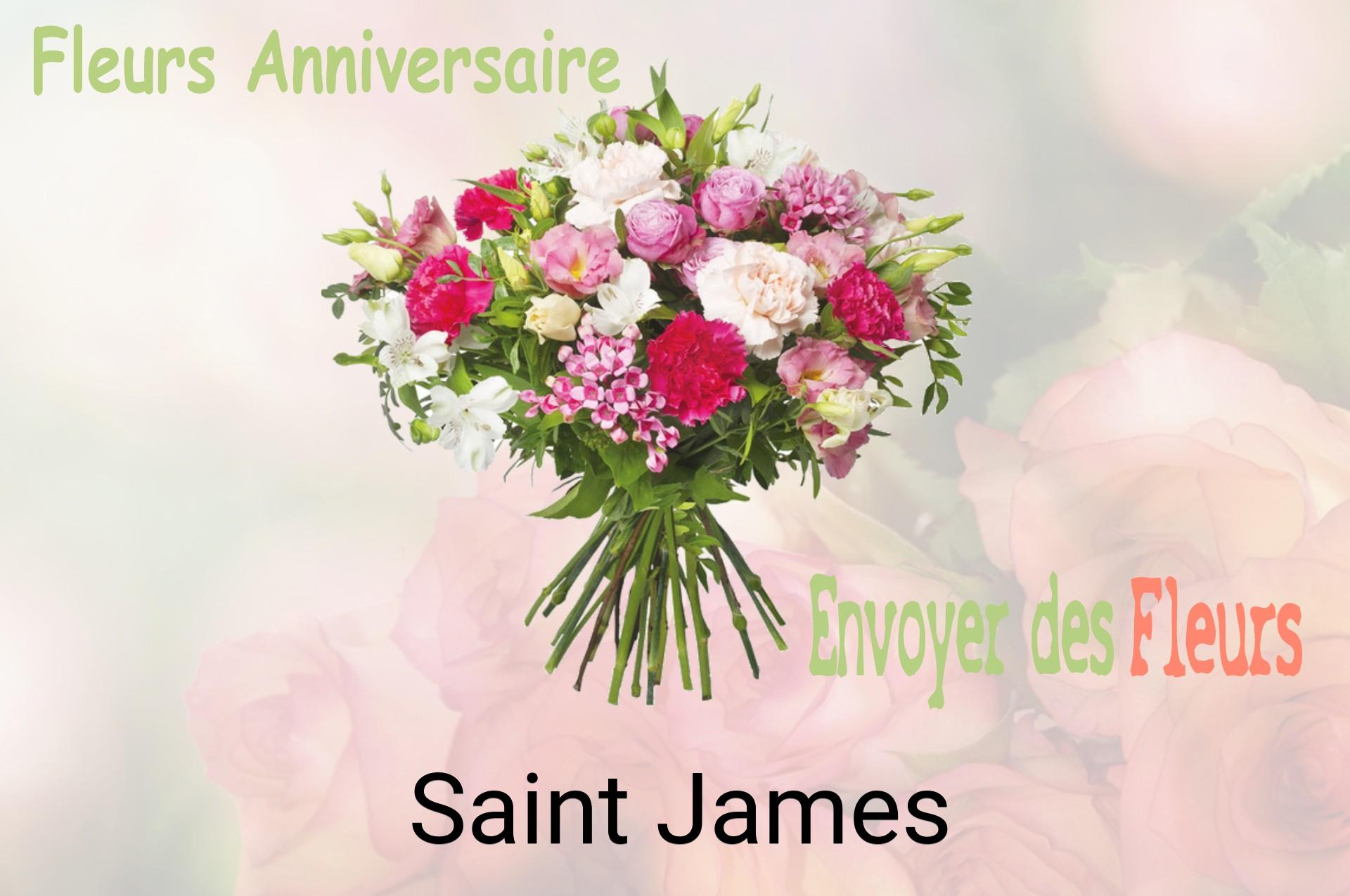 Bouquet de fleurs d’anniversaire livré à Saint-James
