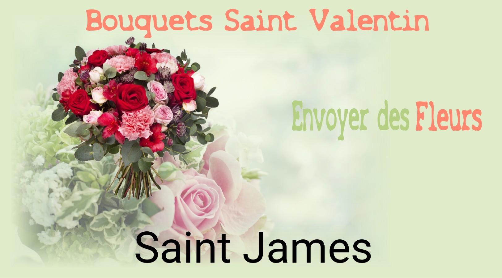 Roses de Saint-Valentin livrées à Saint-James